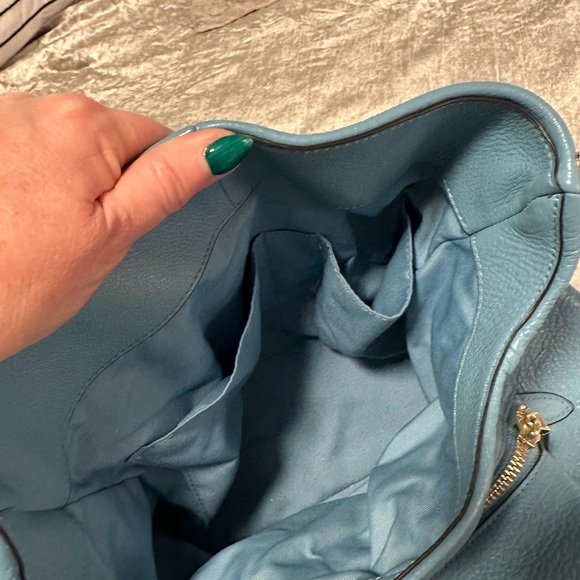 Coach Blue Leather Women's Bag - Picture 6 of 10